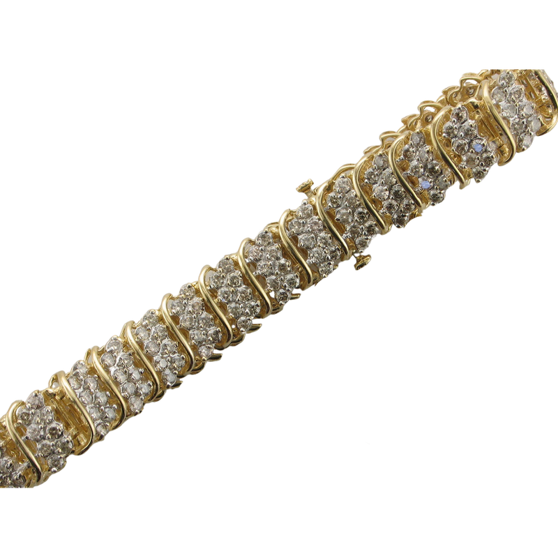 10KT 4.64CTW TENNIS BRACELET