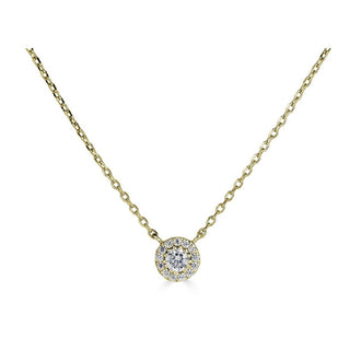14=.15CTW  I1 HI HALO NECKLACE