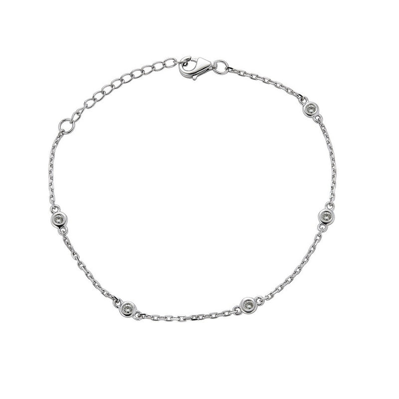 14KW 5=.15CTW HI I1 BRACELET