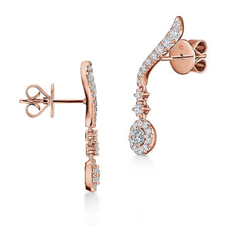 Hearts On Fire Vela Drop Earrings UU2645 : 0.80 : : 18KR : GH/VS