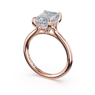 Emerald Solitaire Engagement Ring