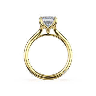 Emerald Solitaire Engagement Ring
