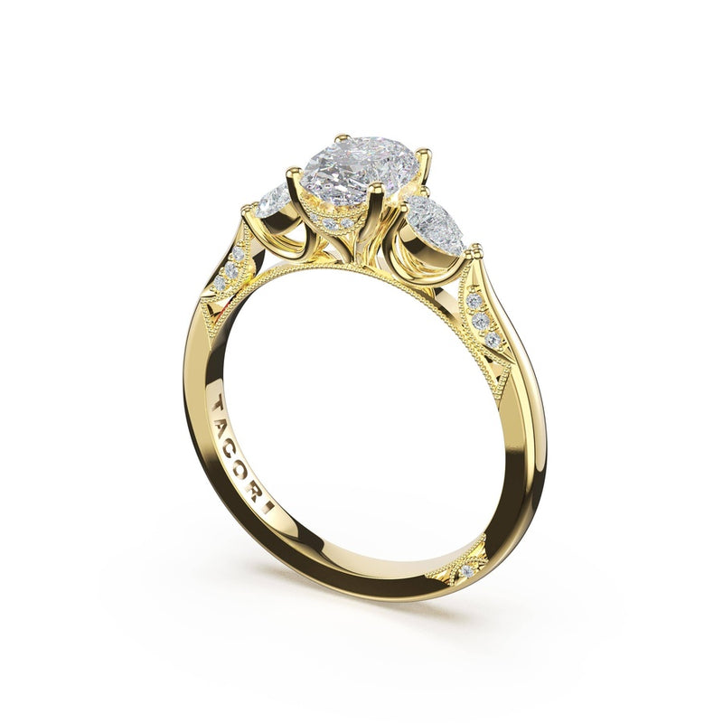 Oval 3-Stone Engagement Ring