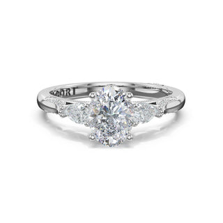 Oval 3-Stone Engagement Ring