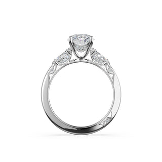 Oval 3-Stone Engagement Ring