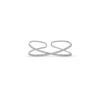 Memoire Open Flex Crisscross Diamond Bangle FGFX10657458R72000