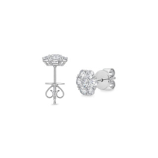Memoire Floral Diamond Stud Earrings FECU16000008W72000