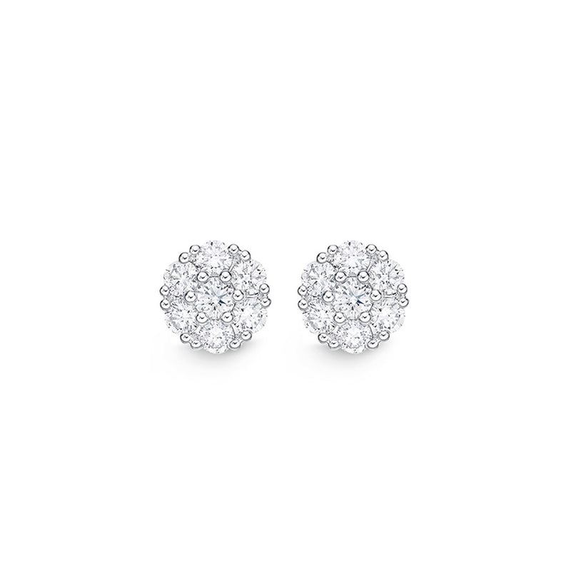 Memoire Floral Diamond Stud Earrings FECU15900008Y72000