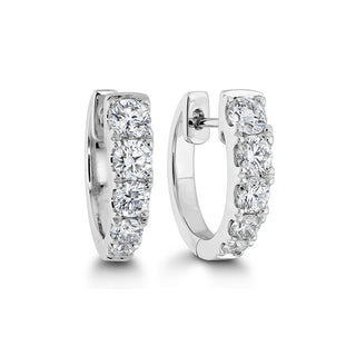 Memoire Essentials Graduated Diamond Huggies Earrings CHHO10114148W72000