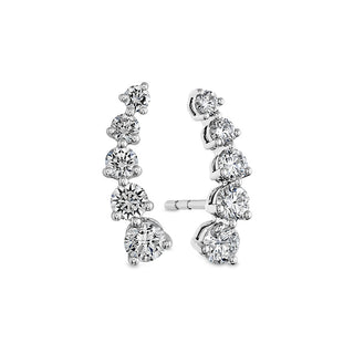 Memoire Essentials 5 Stone Ear Climbers Earrings FEDD19700008W72000