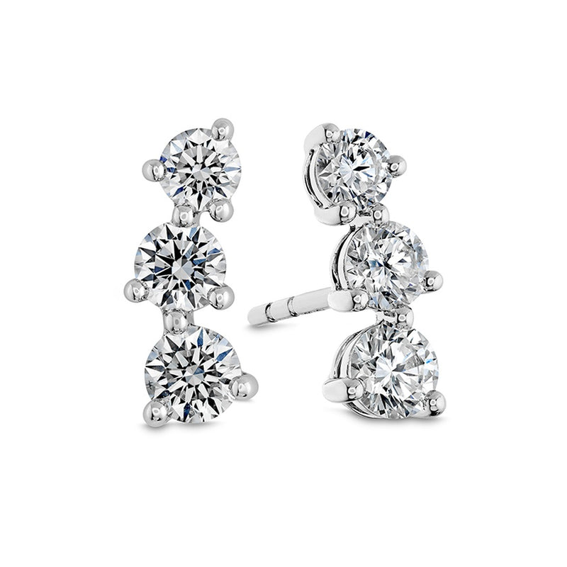 Memoire Essentials 3 Stone Ear Climbers Earrings FEDD19600008W72000