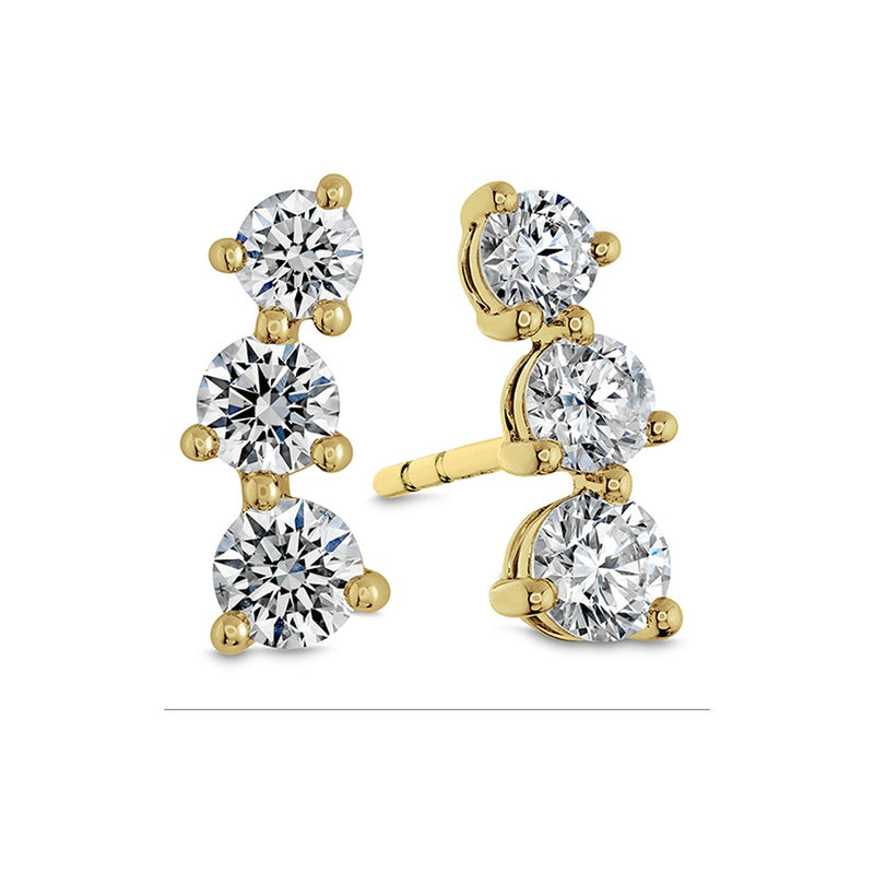 Memoire Essentials 3 Stone Ear Climbers Earrings FEDD19600008Y72000