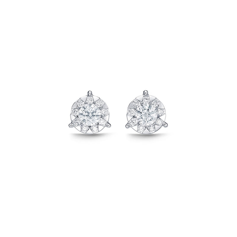Memoire Bouquet 3-Prong Studs Earrings FEBQ12600008W72000