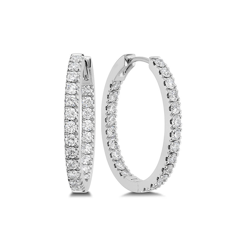 Memoire Oval Hoops Earrings CHHO49125218W72000
