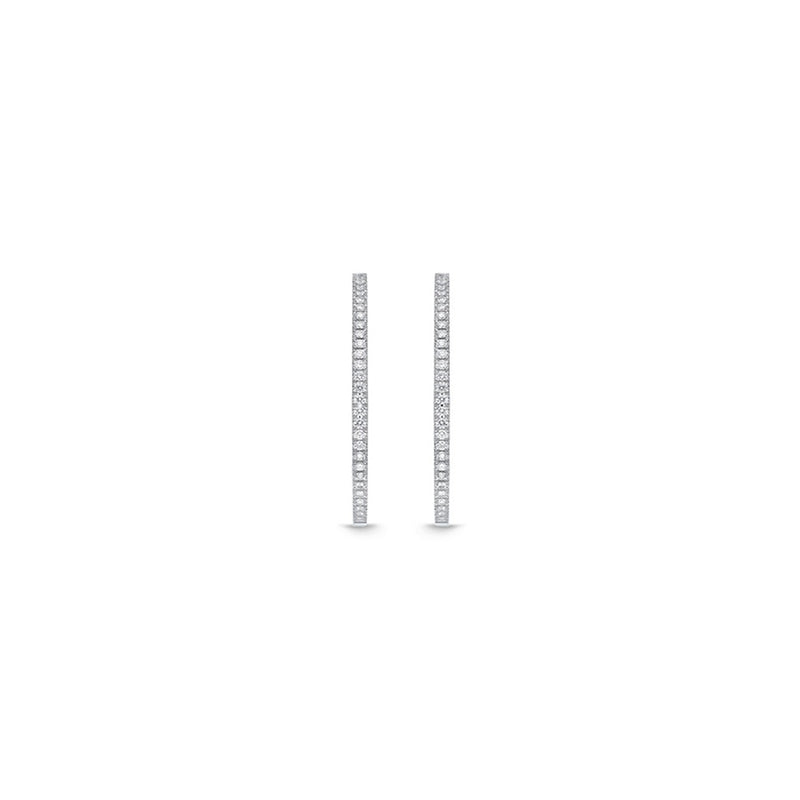 Memoire Oval Diamond Hoops Earrings CHHO22240338W72000