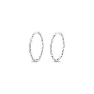 Memoire Oval Hoops Earrings CHHO12519238W72000
