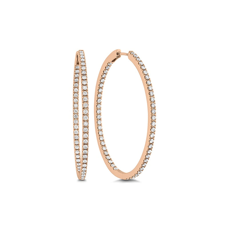 Memoire Oval Diamond Hoops Earrings CHHO22240338R72000