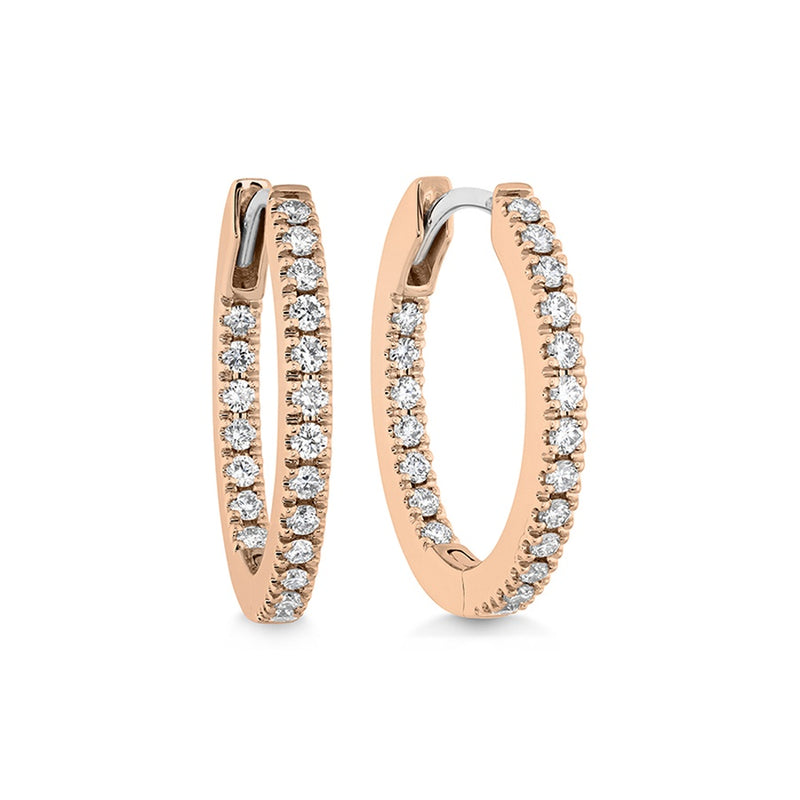 Memoire Oval Diamond Hoops Earrings CHHO21817168R72000