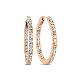 Memoire Oval Diamond Hoops Earrings CHHO22023218R72000