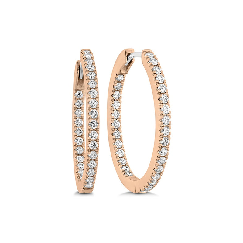 Memoire Oval Diamond Hoops Earrings CHHO22023218R72000