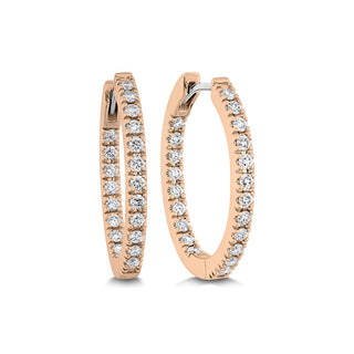 Memoire Oval Diamond Hoops Earrings CHHO21920188R72000