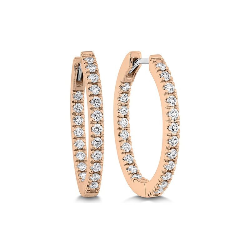Memoire Oval Diamond Hoops Earrings CHHO21920188R72000