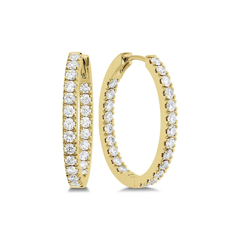 Memoire Oval Hoops Earrings CHHO49125218Y72000
