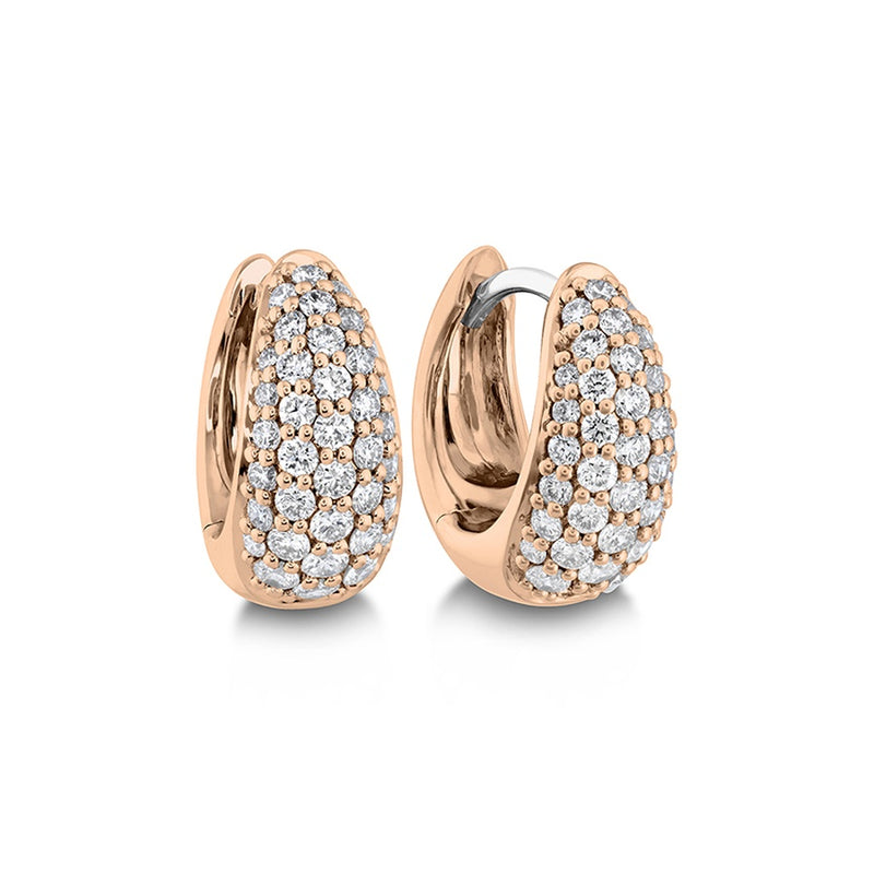 Memoire Drop Shape Pave Huggies Earrings CHHO37711118R72000