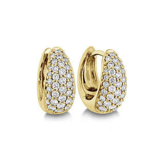 Memoire Drop Shape Pave Huggies Earrings CHHO37711118Y72000