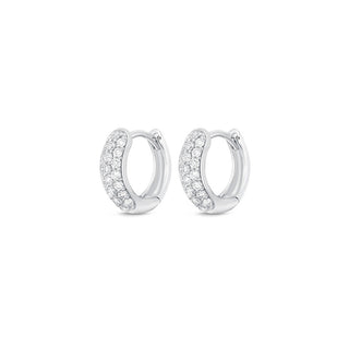 Memoire Pave Huggies Earrings CHHO37610108R72000