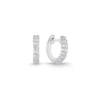 Memoire Double Row Diamond Huggies Earrings CHHO45012128R72000