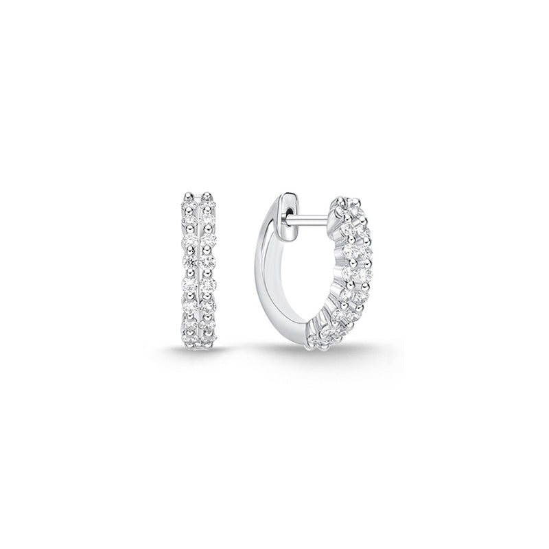 Memoire Double Row Diamond Huggies Earrings CHHO45012128R72000
