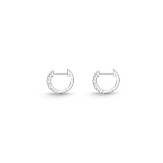 Memoire Double Row Diamond Huggies Earrings CHHO45012128R72000