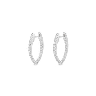Memoire Imperial Diamond Hoops Earrings CHHO24922148W72000