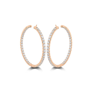 Memoire Petite Prong Round Hoop Earrings CHHO48645458R72000