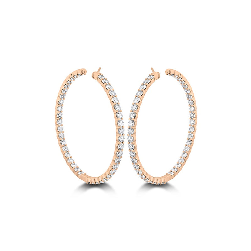 Memoire Petite Prong Round Hoop Earrings CHHO48645458R72000