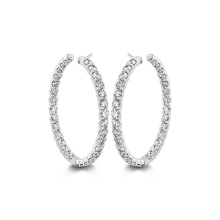 Memoire Petite Prong Round Hoop Earrings CHHO48735358W72000