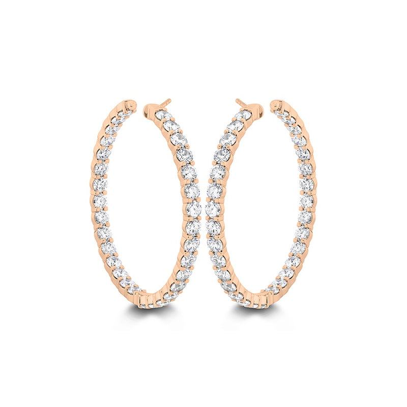 Memoire Petite Prong Round Hoop Earrings CHHO48735358R72000