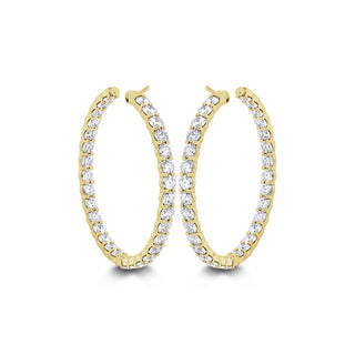 Memoire Petite Prong Round Hoop Earrings CHHO48735358Y72000