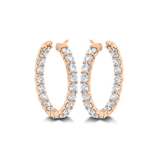 Memoire Petite Prong Round Hoop Earrings CHHO48824248R72000