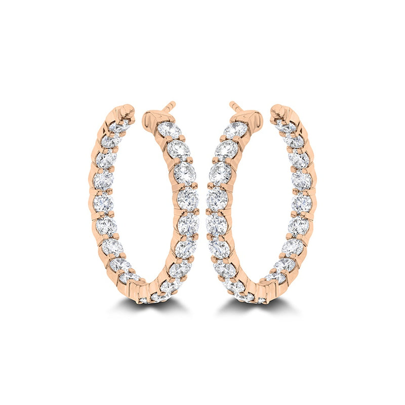Memoire Petite Prong Round Hoop Earrings CHHO48824248R72000