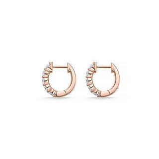 Memoire Petite Prong Double Row Huggies Earrings CHHO49514148R72000