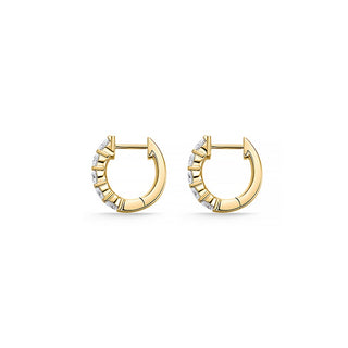 Memoire Petite Prong Double Row Huggies Earrings CHHO49514148Y72000