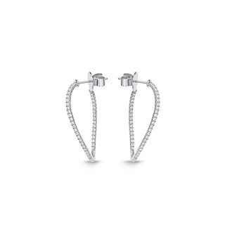 Memoire Shared Prong Twist Hoops Earrings CHHO21134208W72000