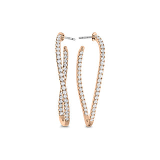 Memoire Shared Prong Twist Hoops Earrings CHHO21134208R72000