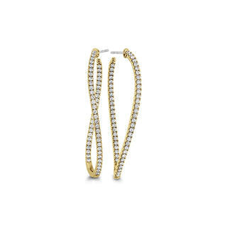 Memoire Shared Prong Twist Hoops Earrings CHHO21245268Y72000