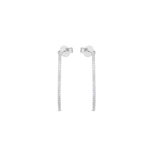 Memoire Round Shared Prong Diamond Hoops Earrings CHHO20343438R72000