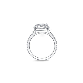 Memoire Bouquet Cushion Halo Engagement Ring FRBQ1177000PT72000