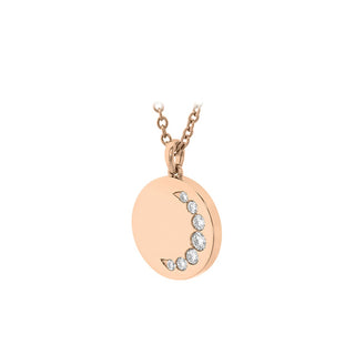 Memoire Luna Crescent Medallion Necklace FCBZ10918008R72000