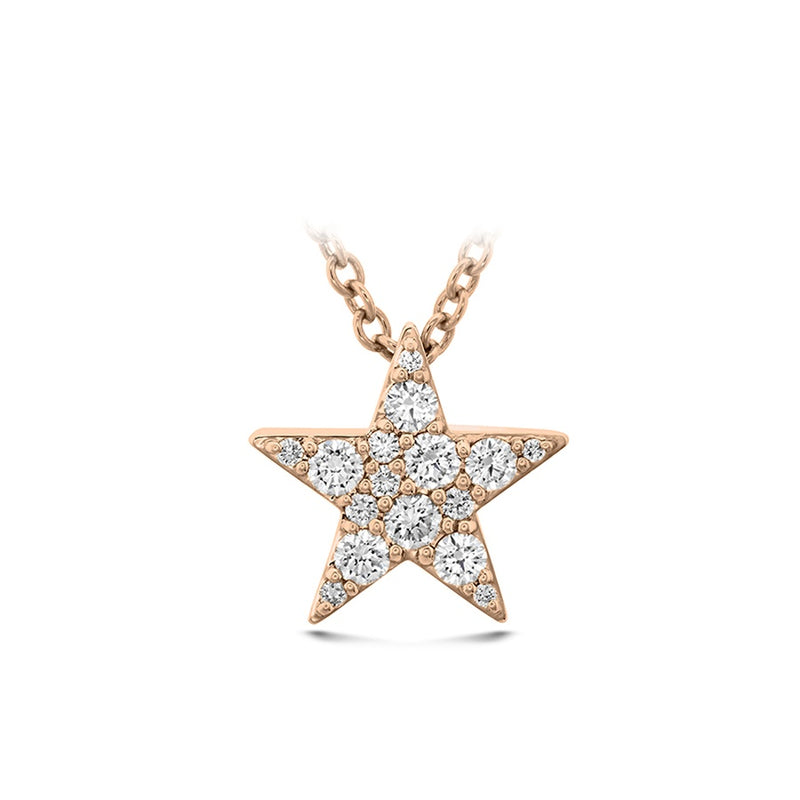 Memoire Luna Pave Star Necklace CCPV11118008R72000